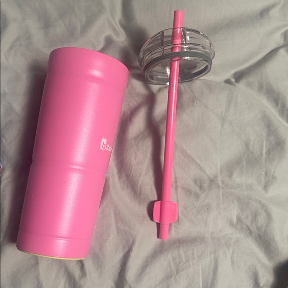 Pink Tumbler with Straw - Picture 5 of 5